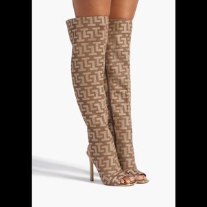 Over the knee heel boots
